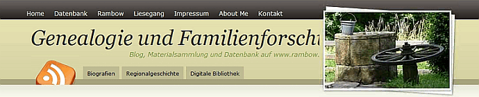 Genealogie und Familienforschung Rambow