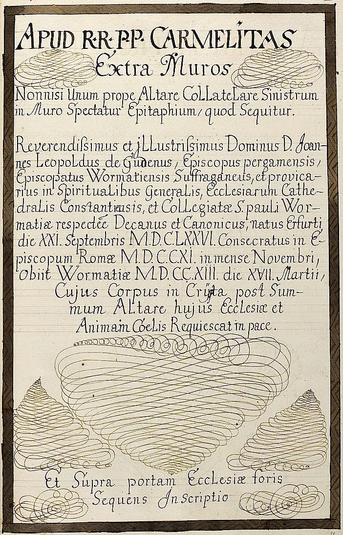 Epitaph Johann Leopold von Gudenus