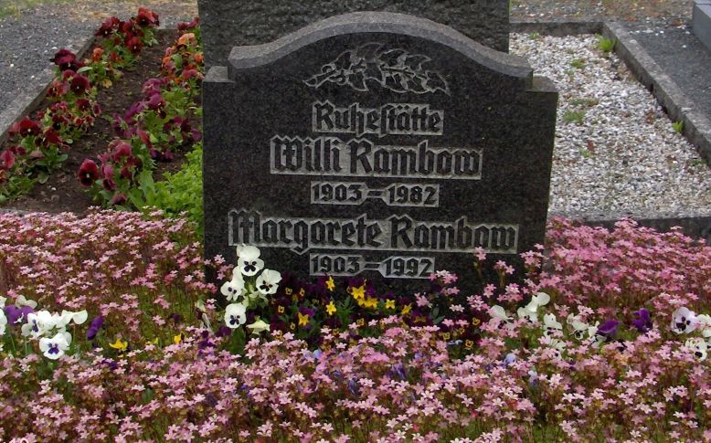 Grabstein Willi Rambow und Ehefrau Margarethe